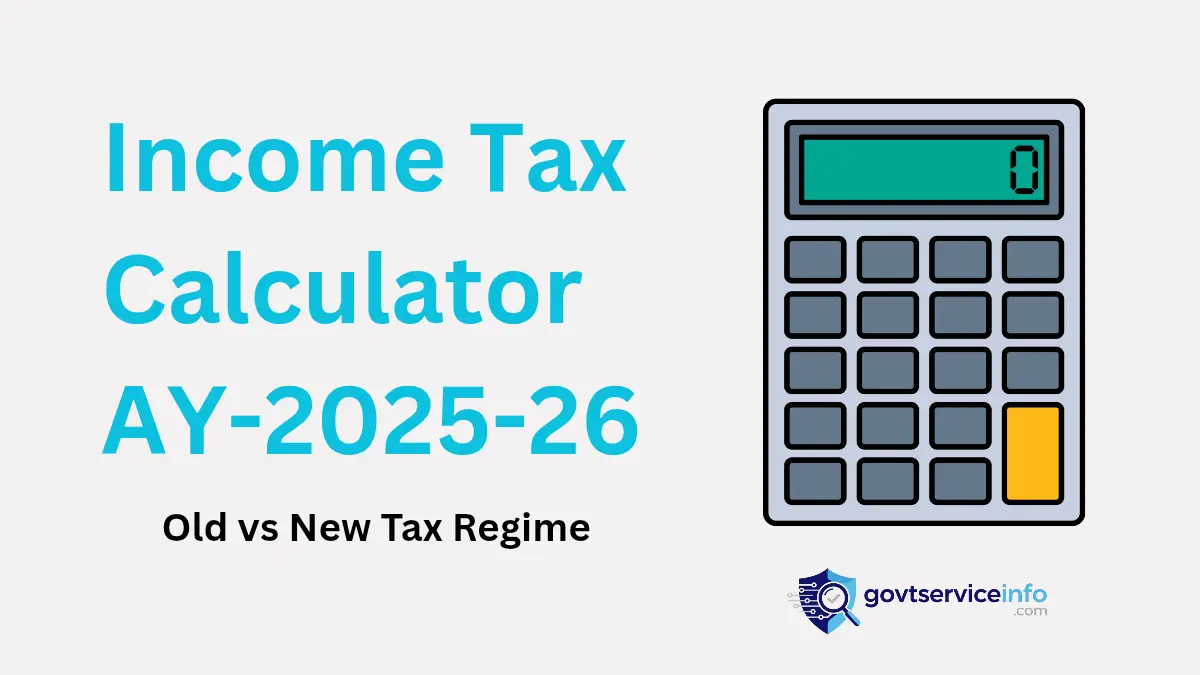 Income Tax Calculator FY 2025-26 – Old vs New Regime Comparison (India)