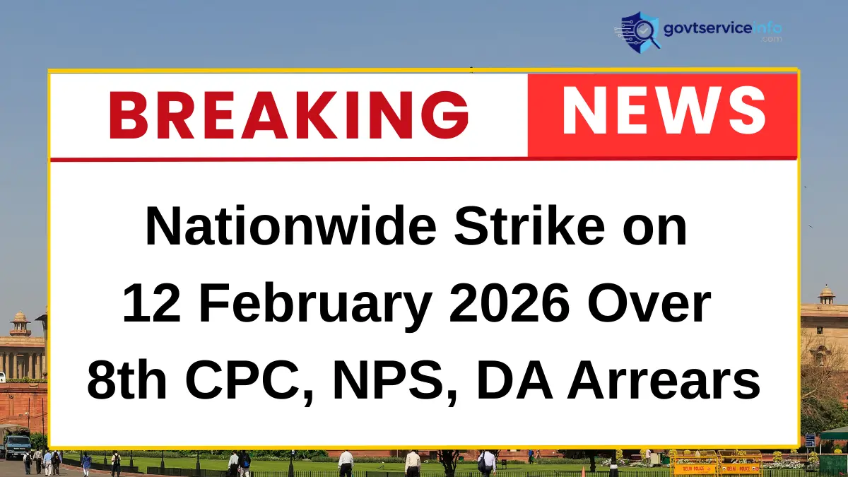 Central government employees announce nationwide strike on 12 February 2026 over 8th Pay Commission demands