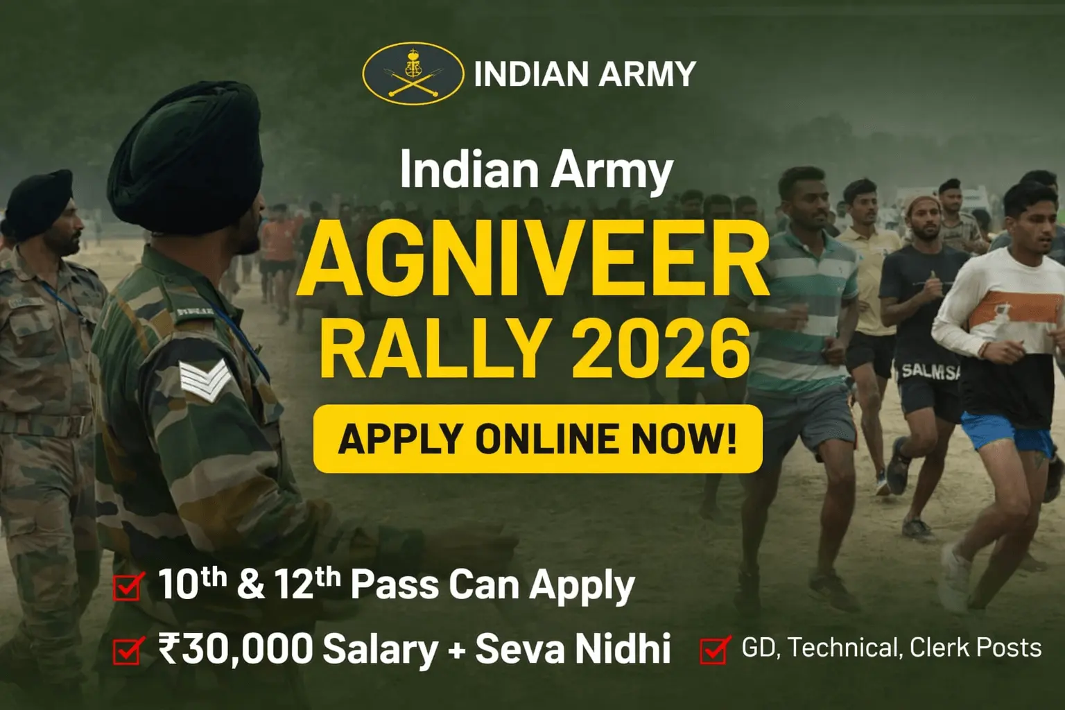 Indian Army Agniveer Rally 2026 recruitment notification and selection process details