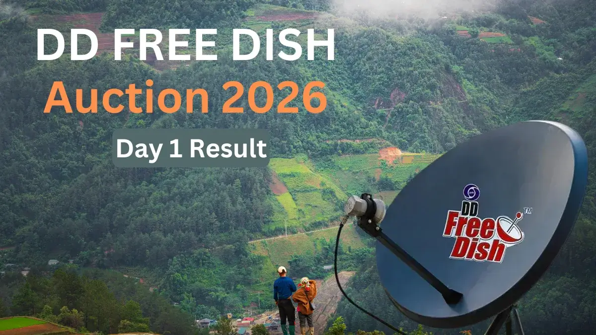 DD Free Dish e-Auction 2026 MPEG-2 slots sold on Day 1 with lower bids than 2025
