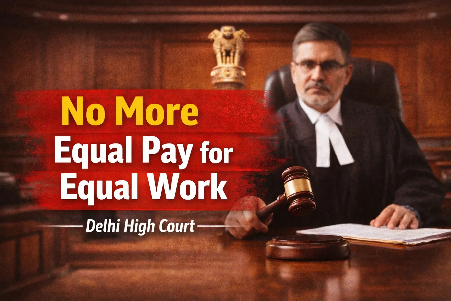 Delhi High Court equal pay for equal work ruling requires equal qualifications and recruitment standards