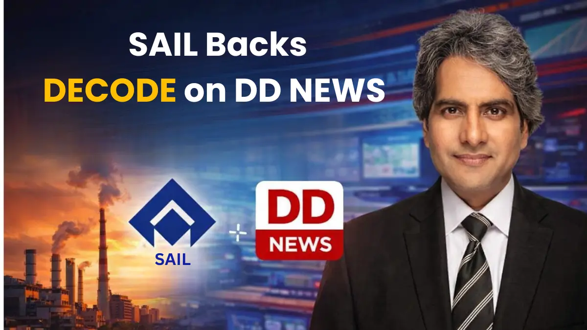 Steel Authority of India Limited (SAIL) announced as official sponsor of Decode with Sudhir Chaudhary on DD News