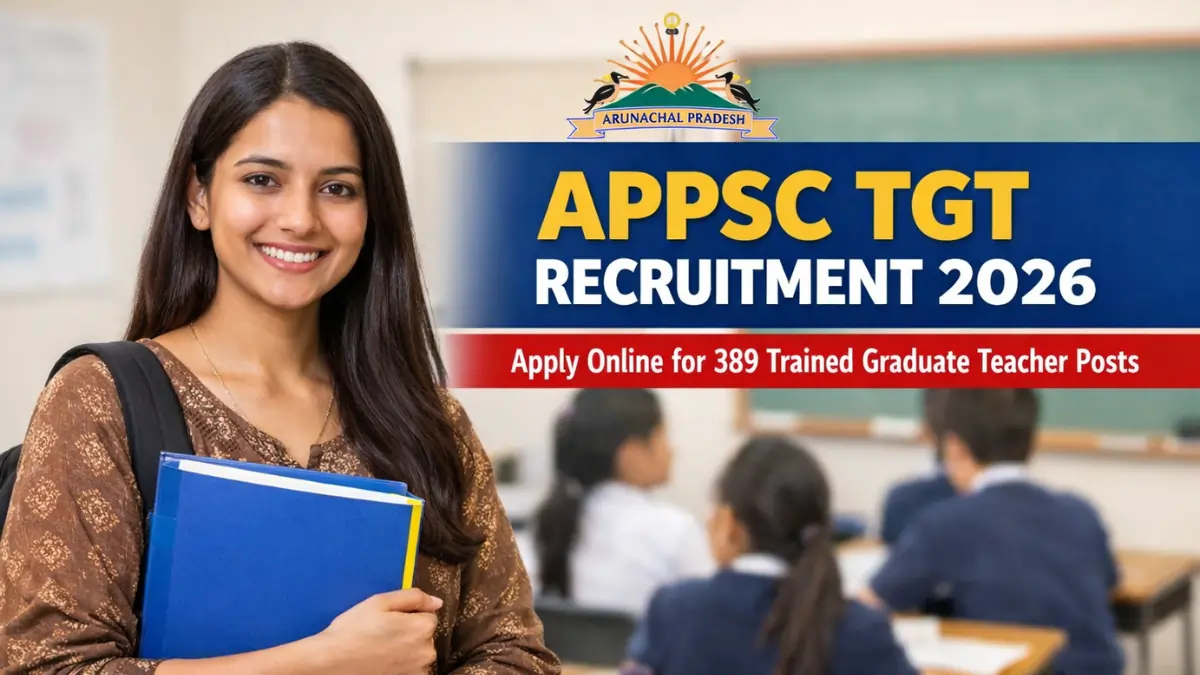 APPSC TGT Recruitment 2026 apply online for 389 trained graduate teacher posts with classroom background