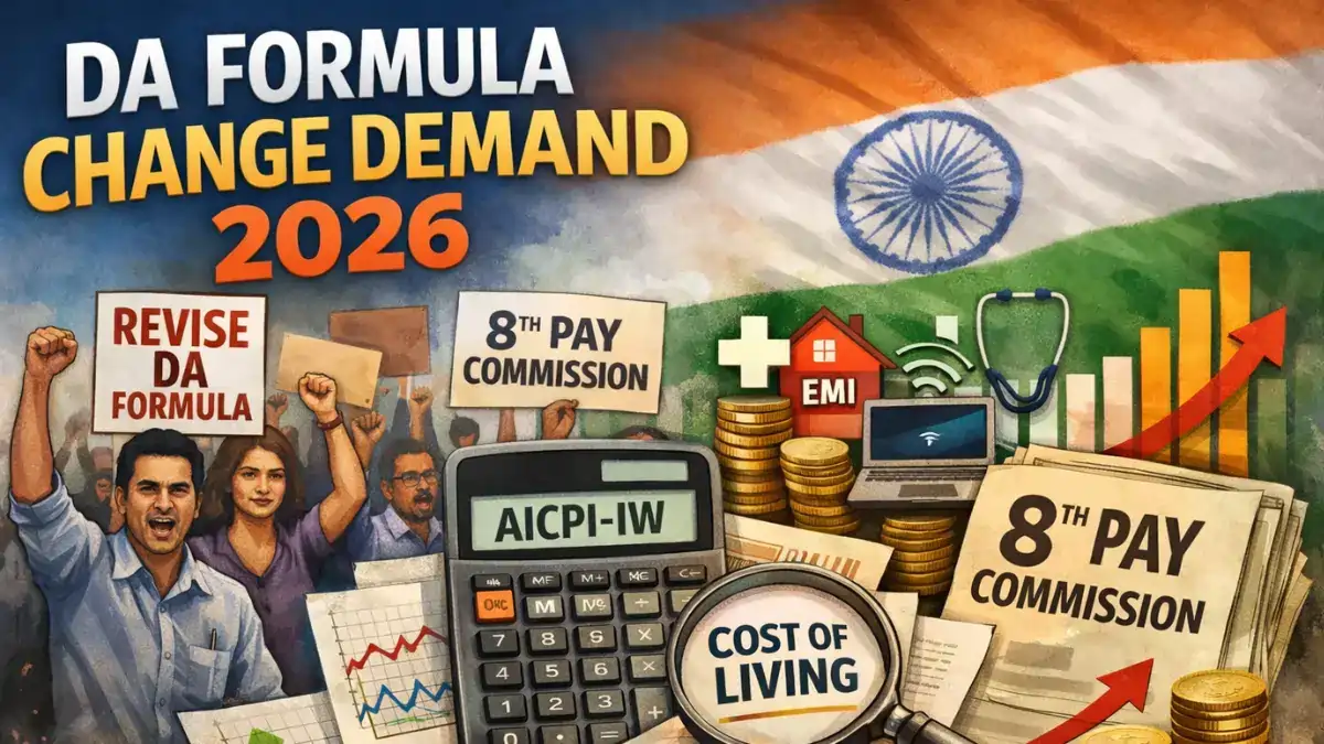 DA formula change demand 2026 with 8th Pay Commission, inflation impact and AICPI index explained