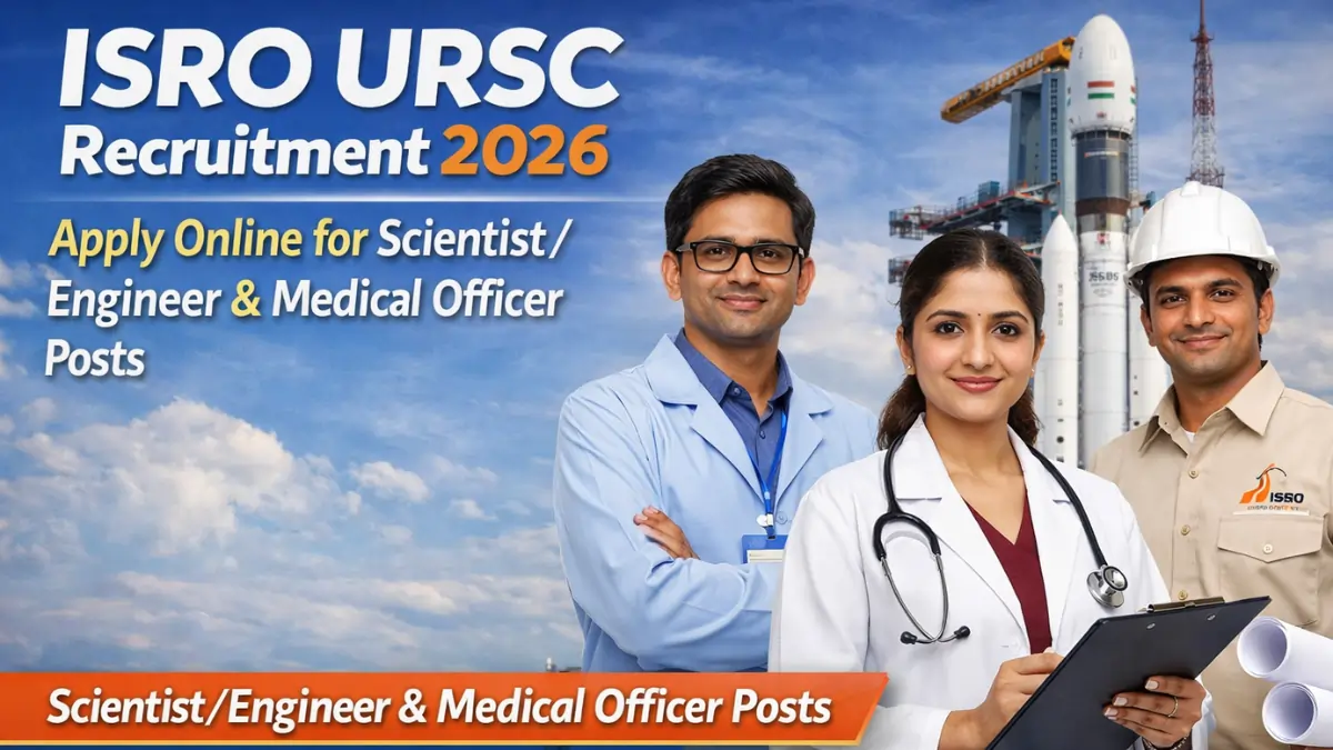 ISRO URSC Recruitment 2026 Scientist Engineer Medical Officer Apply Online