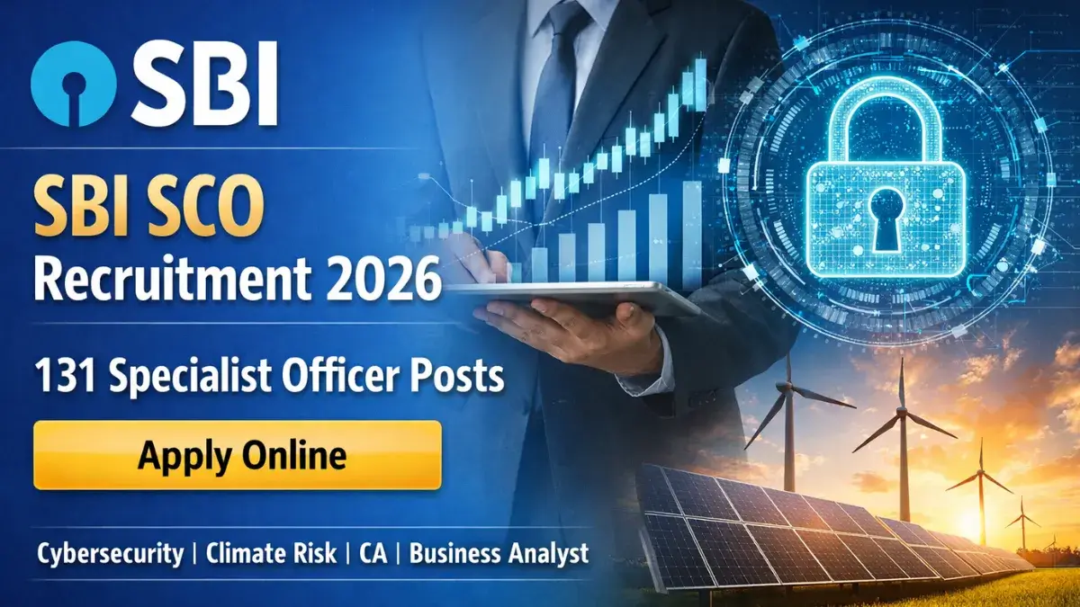 SBI SCO Recruitment 2026 notification for 131 Specialist Cadre Officer vacancies