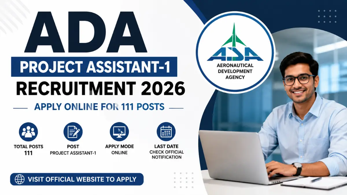 ADA Project Assistant-1 Recruitment 2026 – Apply Online for 111 Posts