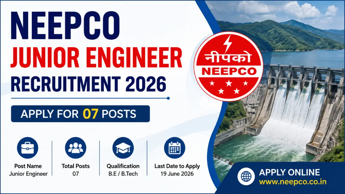 NEEPCO Junior Engineer Recruitment 2026 – Apply for 07 Posts