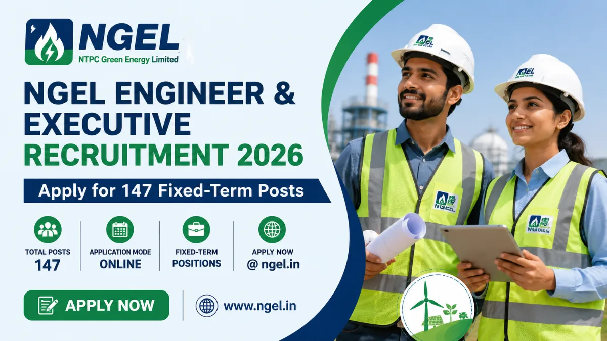 NGEL Engineer and Executive Recruitment 2026 for 147 fixed-term posts