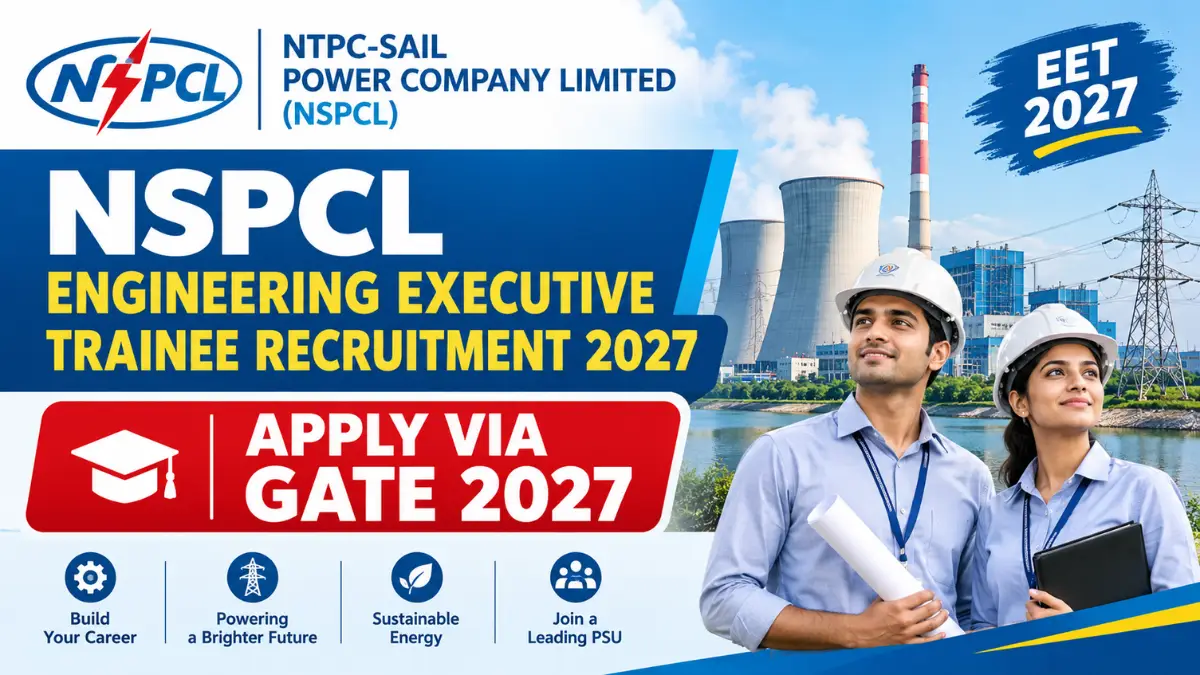 NSPCL Engineering Executive Trainee Recruitment 2027 Apply via GATE 2027